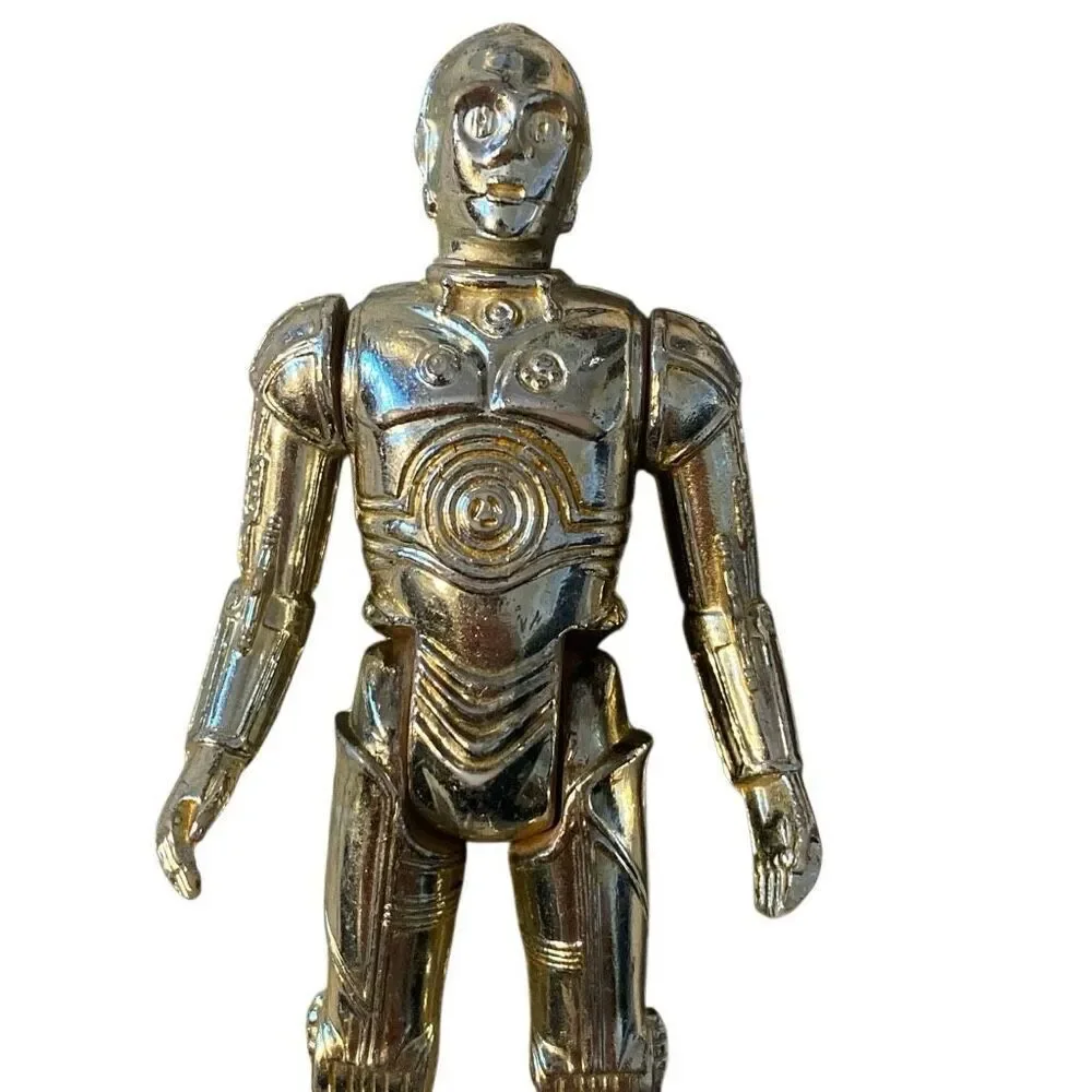 Vintage Star Wars C-3PO Figurine Complete From Original 1977 First 12 Toy Series